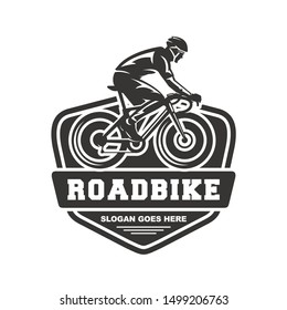 Bicycle. Road bike logo design vector