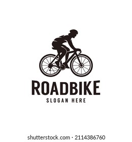 Bicycle road bike logo design vector template