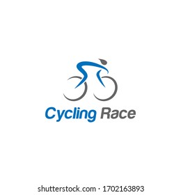 Bicycle road bike logo vector. Modern Cycling race logo inspiration