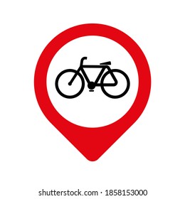 bicycle road only sign on white backround