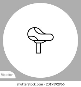 Bicycle saddle icon sign vector,Symbol, logo illustration for web and mobile