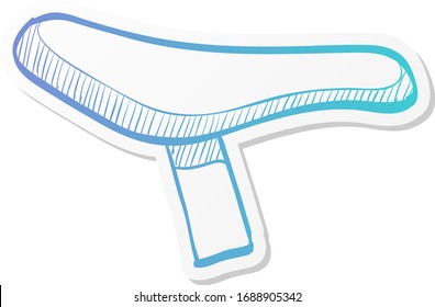 Bicycle saddle icon in sticker color style. Transportation sport road race urban mode transport