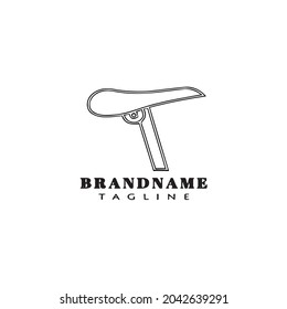 bicycle saddle logo icon design template modern vector illustration
