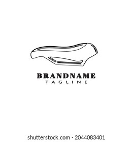 bicycle saddle logo icon design template modern vector