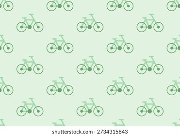 Bicycle seamless pattern. Seamless pattern of flat cartoon race sport bicycle. Bicycle seamless pattern background