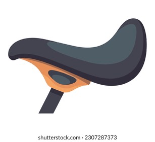 Bicycle Seat, enjoying adventure icon isolated
