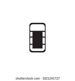 asiento de bicicleta diseño de vectores de pasajeros Icono de ilustración plantilla de logotipo
