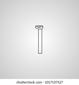 Bicycle seat post. Vector icon. More Icon in set.