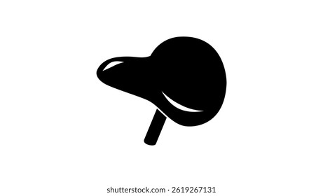 Bicycle Seat symbol , black isolated silhouette
