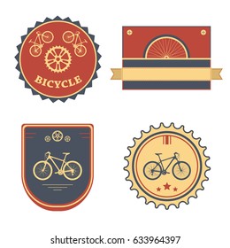 Bicycle set badges logos and labels for any use
