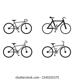Bicycle set illustration vector logo