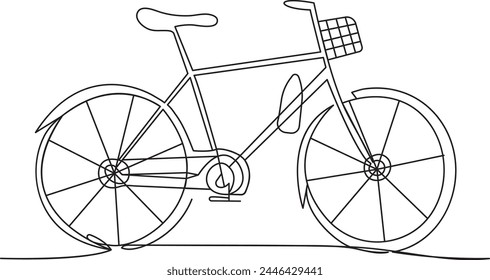 Diseño de iconos de línea de bicicletas compartidas con trazo editable