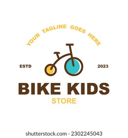 Bicycle shop logo design vector image, Bicycle logo concept icon vector, Simple design modern vector