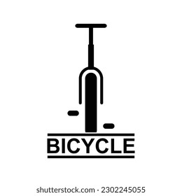 Logo-Design des Fahrradladens, Vektorbild, Symbol für das Fahrradlogo, einfaches Design, moderne Vektorgrafik