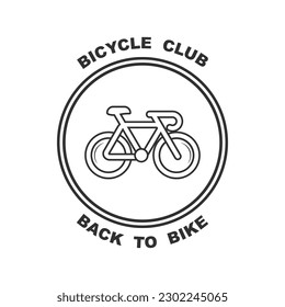 Bicycle shop logo design vector image, Bicycle logo concept icon vector, Simple design modern vector