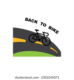 Bicycle shop logo design vector image, Bicycle logo concept icon vector, Simple design modern vector