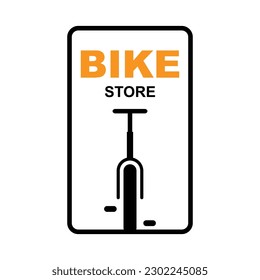 Bicycle shop logo design vector image, Bicycle logo concept icon vector, Simple design modern vector