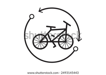 bicycle side view icon in different style vector illustration. two colored and black bicycle side view vector icons designed in filled, outline, line and stroke style can be used for web, mobile, ui