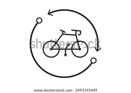 bicycle side view icon in different style vector illustration. two colored and black bicycle side view vector icons designed in filled, outline, line and stroke style can be used for web, mobile, ui