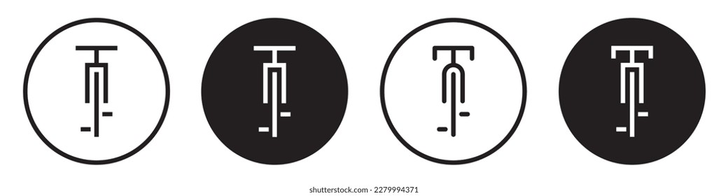 Bicycle sign area icon. Bicycle icon, vector illustration