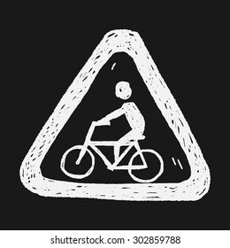 bicycle sign doodle