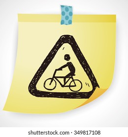bicycle sign doodle