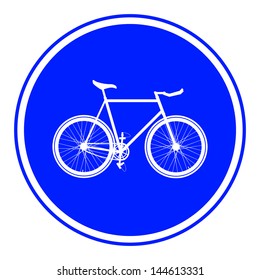 Bicycle sign. Fixed gear.