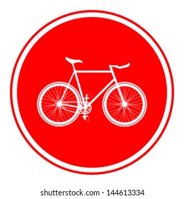 Bicycle sign. Fixed gear.