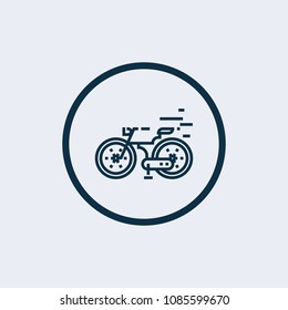 Bicycle sign icon.
