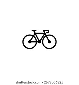 Diseño de Vector plano de icono de signo de bicicleta.