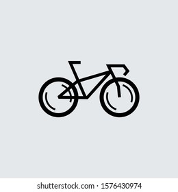 Bicycle sign, icon, symbol. Vector illustration