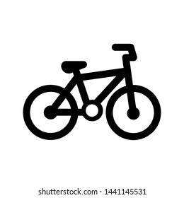 Bicycle sign icon vector. Bike illustration symbol on white isolated background. Cycling logo.