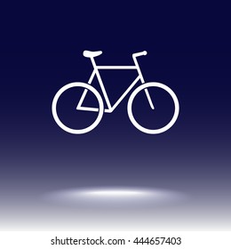 Bicycle sign icon, vector illustration. Flat design style 
