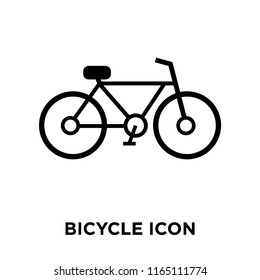 Bicycle sign icon vector isolated on white background, Bicycle sign transparent sign