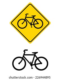 Bicycle Sign - Vector