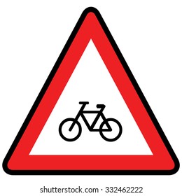 Bicycle sign Vector Illustration