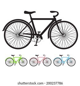 silueta de bicicleta