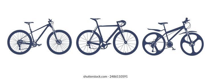 Bicycle Silhouette, Bike cycle sport bicycle design