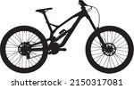 Bicycle silhouette black and white