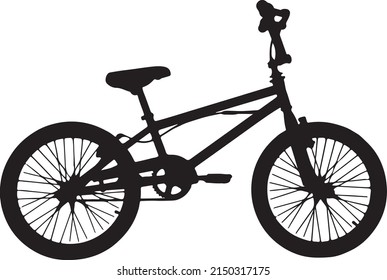Bicycle silhouette black and white
