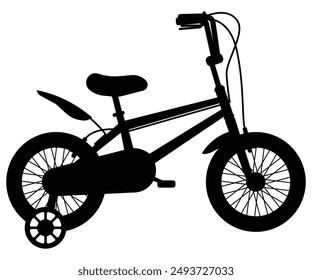 bicycle silhouette. bicycle clipart. bicycle flat icon 