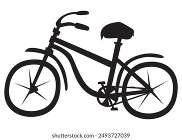 bicycle silhouette. bicycle clipart. bicycle flat icon 