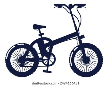 bicycle silhouette. bicycle flat icon. bicycle symbol vector