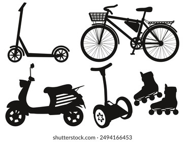 bicycle silhouette. bicycle flat icon. bicycle symbol vector