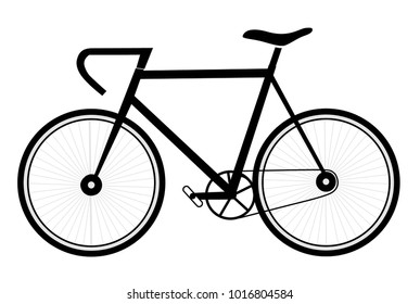 Bicycle silhouette icon