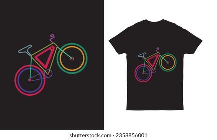 Bicycle silhouette icon t shirt vector illustration