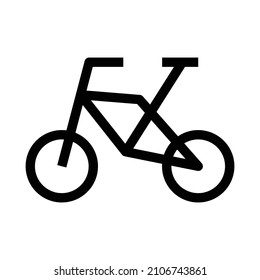 Bicycle silhouette icon. Vehicle. Vector.