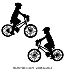 Bicycle Silhouette, Bicycle illustration, Bicycle icon Silhouette, Bicycle Silhouette illustration