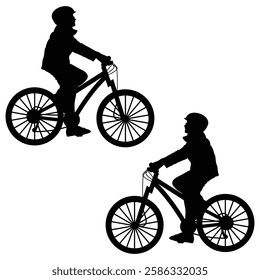 Bicycle Silhouette, Bicycle illustration, Bicycle icon Silhouette, Bicycle Silhouette illustration