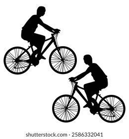 Bicycle Silhouette, Bicycle illustration, Bicycle icon Silhouette, Bicycle Silhouette illustration